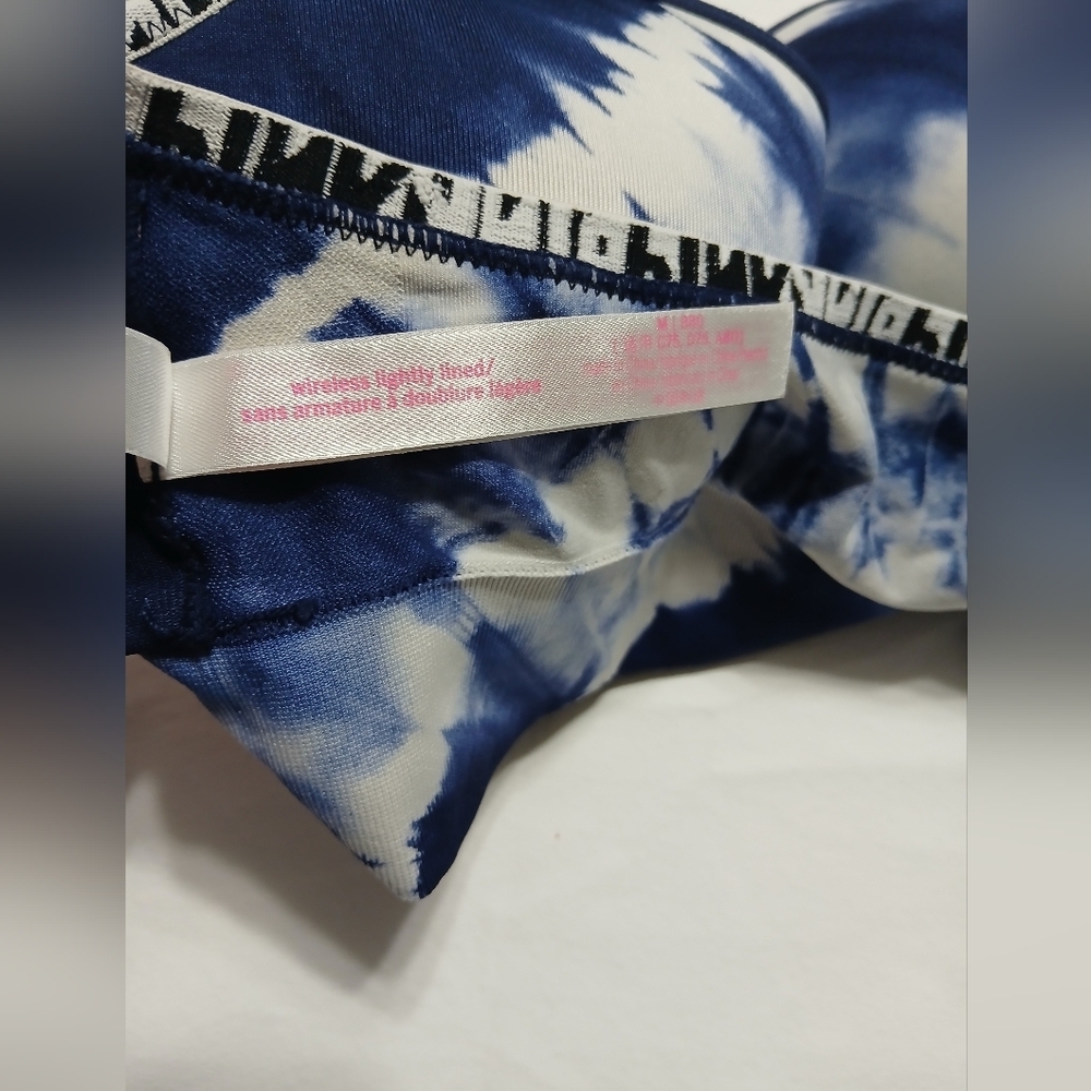 Pink Women's Tie-Dye Sports Bra - Picture 6 of 8